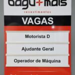 Placa admite-se Bagu Mais