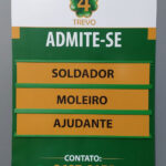 Posto de molas 4 trevos placa admite-se