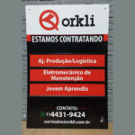 Placa admite-se para Orkli